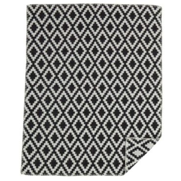 Teppi úr lífrænni bómull  Black Diamonds 70x90 cm.