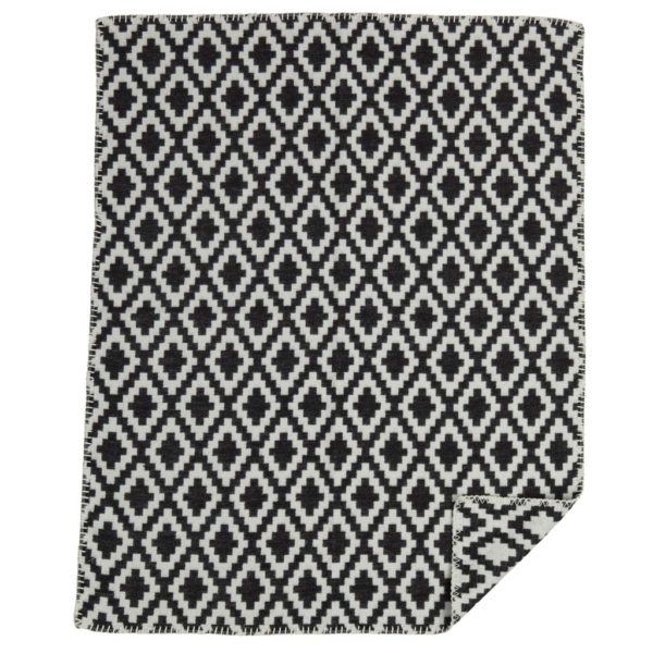 Teppi úr lífrænni bómull  Black Diamonds 70x90 cm.