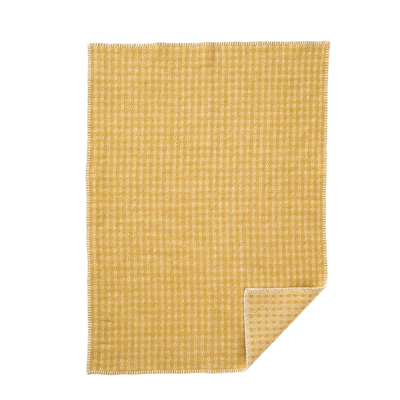 Loop Yellow - Teppi 100% lífræn ull