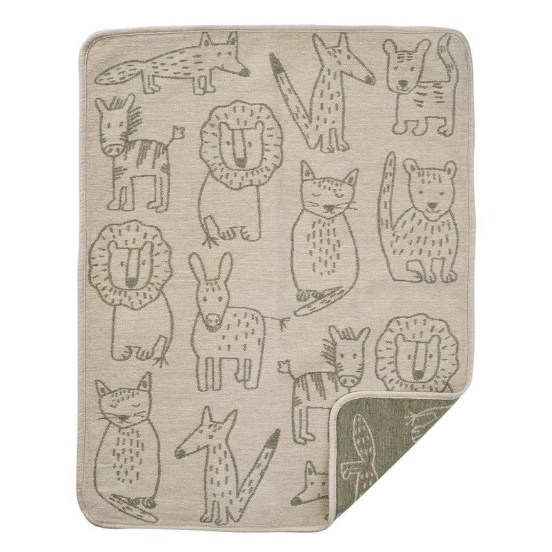 Buddies Khaki - Teppi  100% Lífræn bómull