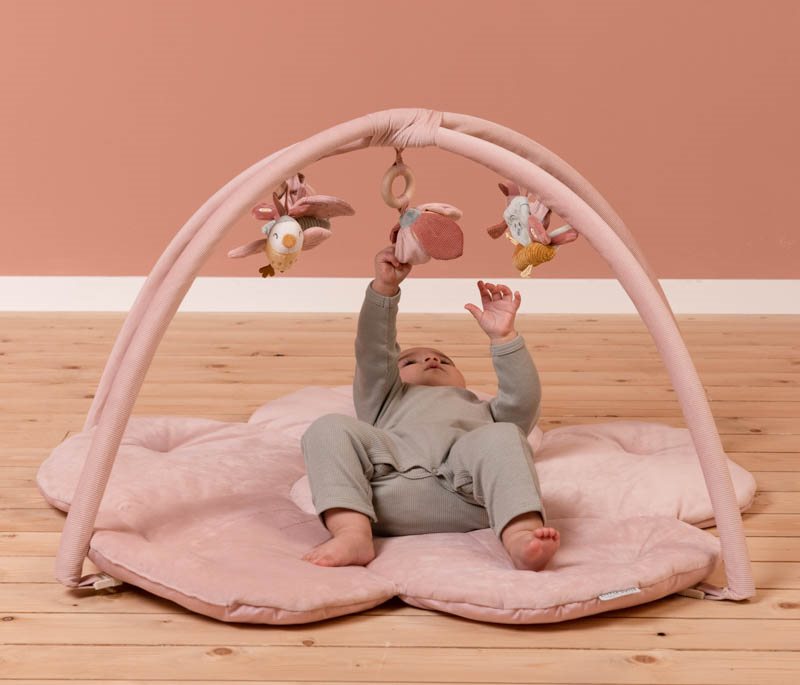 Leikteppi - Bleikt Blóm