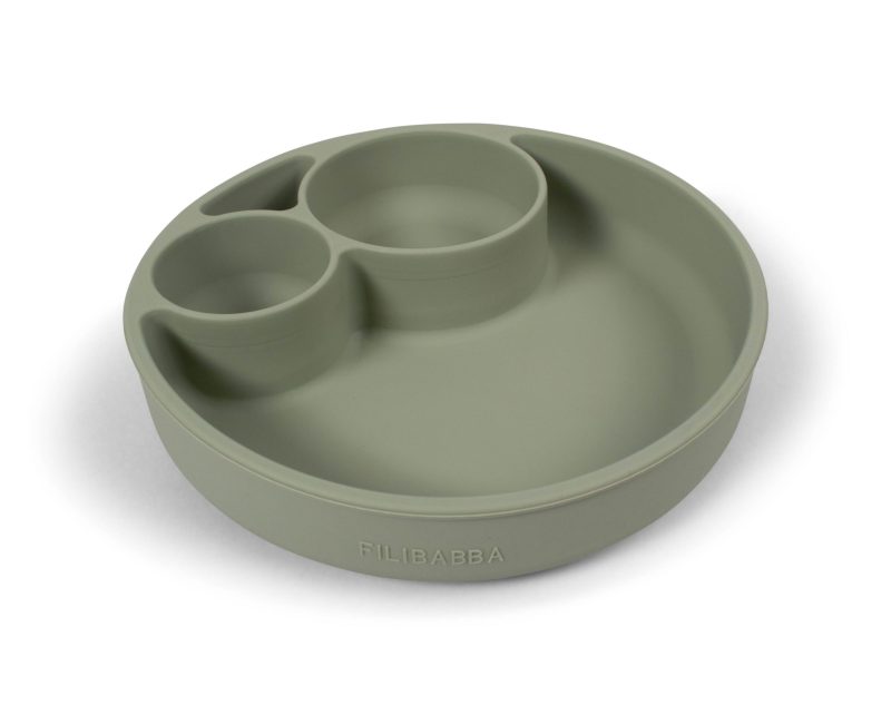 Diskur með hólfum - Silicone Grænn