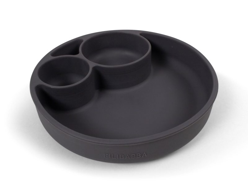 Diskur með hólfum - Silicone Stein grátt