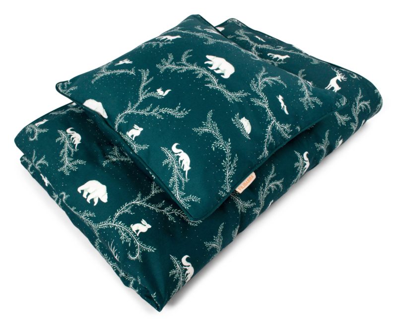 Sængurverasett - 100 x 140cm - Miðnætur grænt