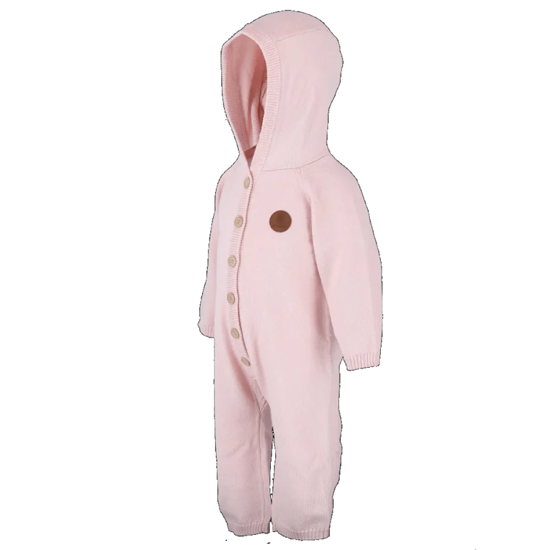 Bruse Heilgalli m/ hettu Merino ull - Ljósbleikur