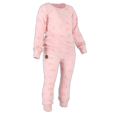 Bruse Merino ullar sett - Peach Whip