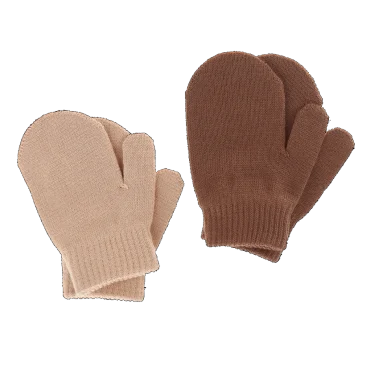 Ullarvettlingar Merino - 2pör  Brúnir/Beige