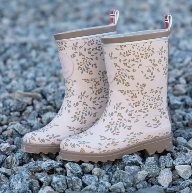 Bruse Stígvél - Bleik m/blómum