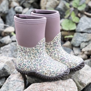 Bruse Thermo Stígvél - Fölbleik m/blómum