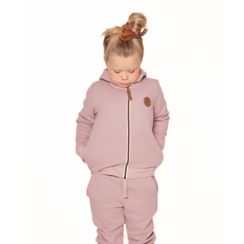 Bruse Rennd Hettupeysa & Buxur - Fölbleikt