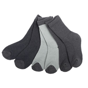 Bruse Merino Ullarsokkar 3pk - Ebony/Blue Mix