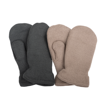 Ullarvettlingar Merino Fóðraðir - 2pör  Fölbleikir/Dökkgráir