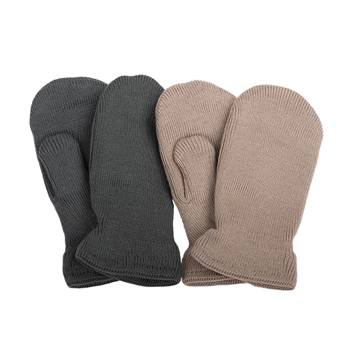 Ullarvettlingar Merino Fóðraðir - 2pör  Fölbleikir/Dökkgráir