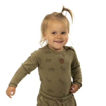 Bruse Merino ull - Samfella - Covert Green