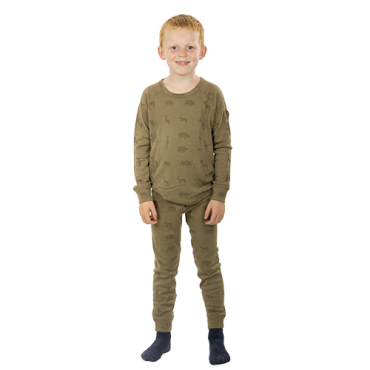 Bruse Merino ullar sett - Covert Green