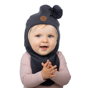 Bruse Lambhúshetta Merino ull - Dökkblá