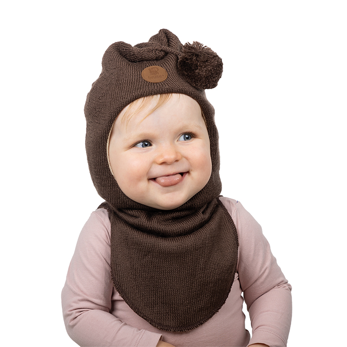 Bruse Lambhúshetta Merino ull - Dökkbrún