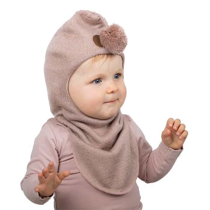 Bruse Lambhúshetta Merino ull - Fölbleik