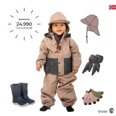 Bruse Regnpakkinn - Fölbleikur