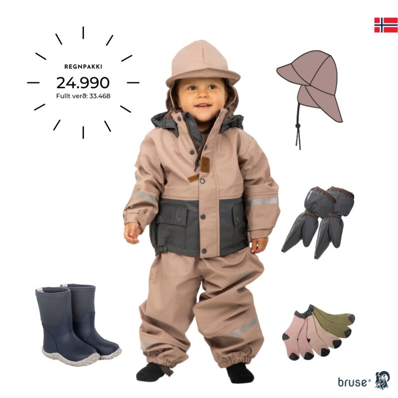 Bruse Regnpakkinn - Fölbleikur