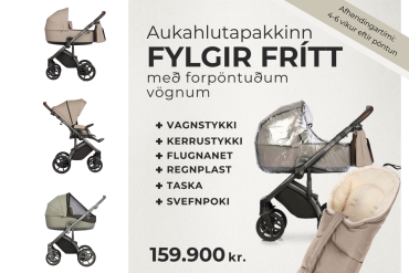 Bass Next FORPÖNTUN Barnavagn + Kerra + Taska